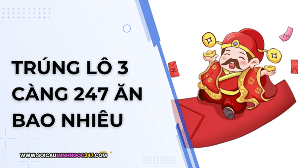 Trúng lô 3 càng 247 ăn bao nhiêu